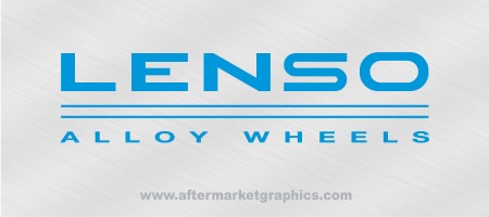 Lenso Alloy Wheels Decals - Pair (2 pieces)